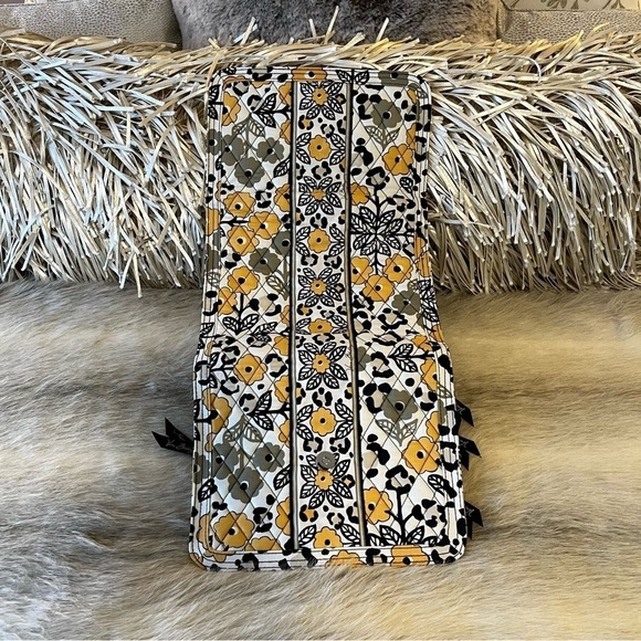 VERA BRADLEY Go Wild Travel Jewelry Case Folio Book Yellow Black White 2013 - Picture 9 of 16